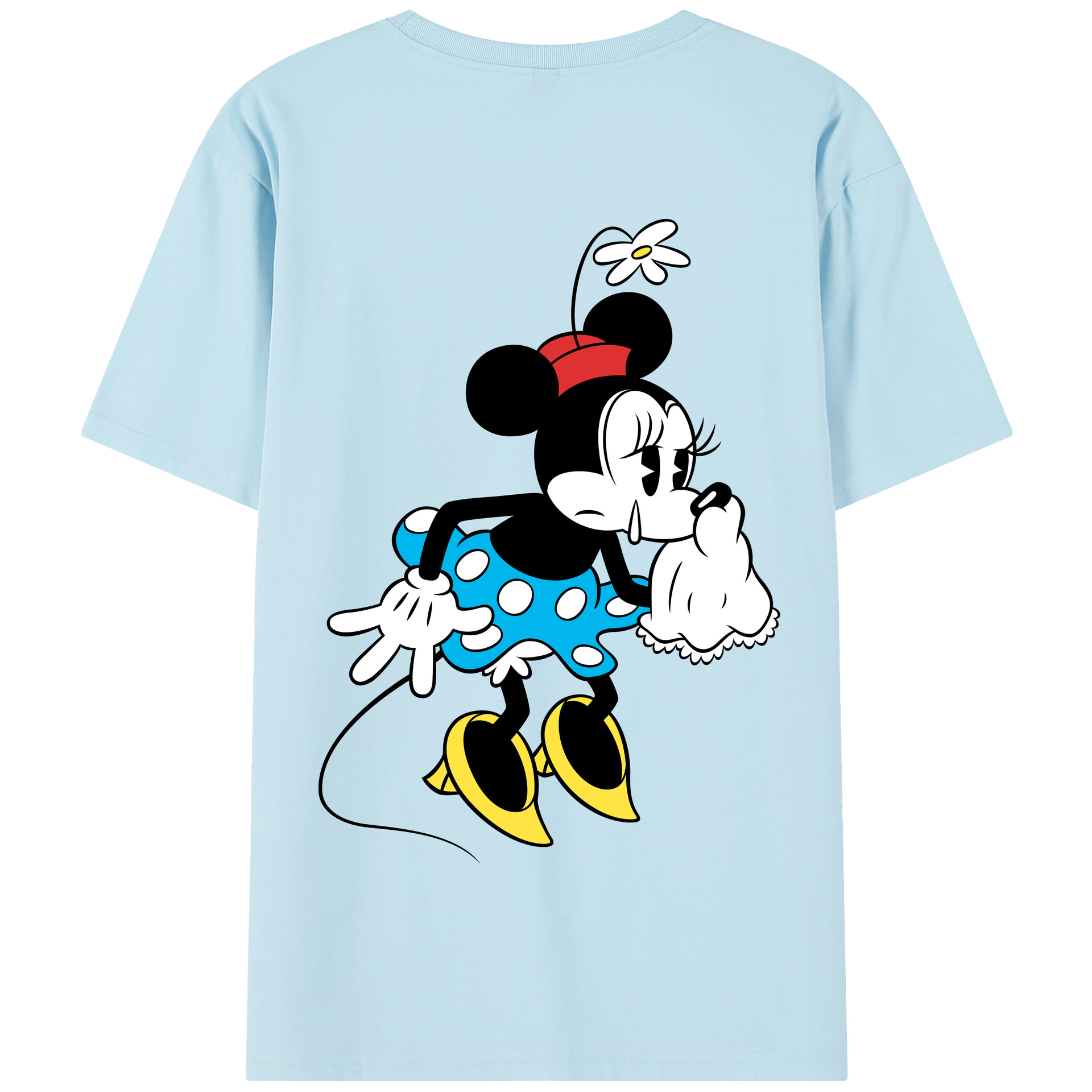 （画像用） ミッキーマウス Mickey Mouse 綿100％半袖Tシャツ（背面プリント）